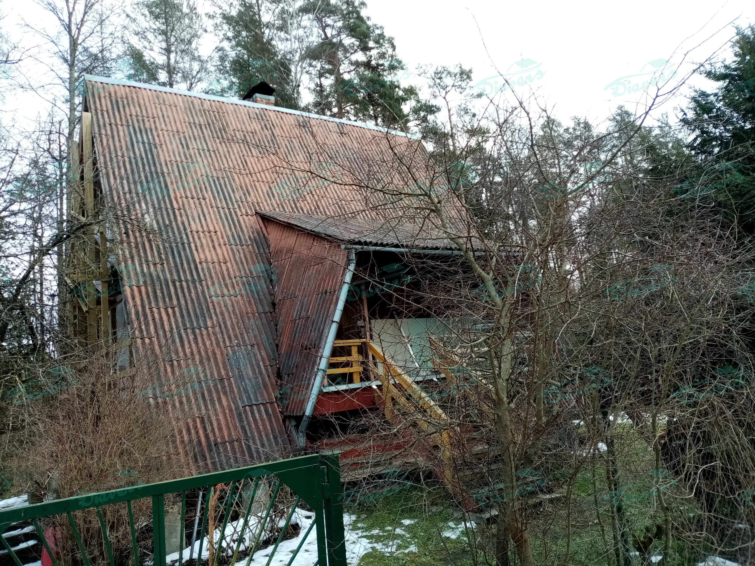 Azbesta šīfera jumta remonts