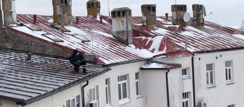 Jumta remonts ziemā